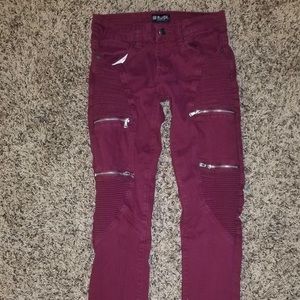 SKINNY RED MENS JEANS SIZE 28x32